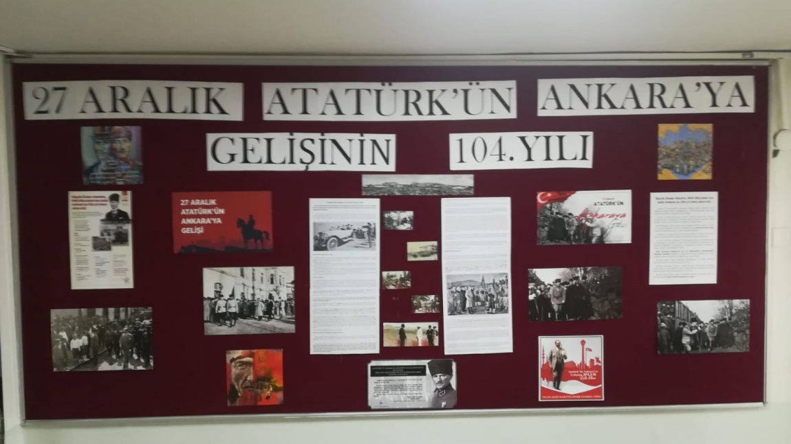 27 Aralık Atatürk’ün Ankara’ ya Gelişinin 104.yılı panomuz